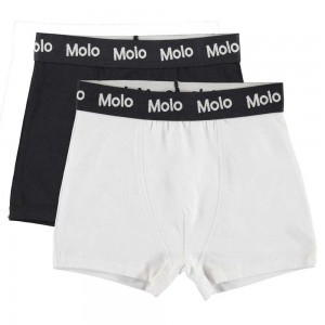 Molo Justin 2-pack Boys' Underwear Nightwear Black White | ZA0000890