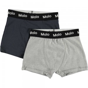 Molo Justin 2-pack Boys' Underwear Nightwear Navy Grey | ZA0000892