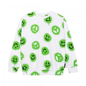 Molo Miksi Boys' Sweatshirts Cardigans Easy Peacy Vert | ZA0000746