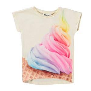 Molo Ragnhilde Girls' T Shirts Tops Rainbow Softice | ZA0000201