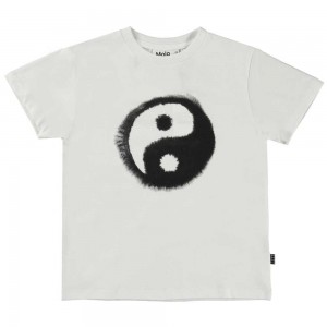 Molo Rame Boys' T Shirts Tops Water Yin Yang | ZA0000633