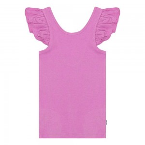 Molo Ranja Girls' T Shirts Tops Purple Pink | ZA0000535