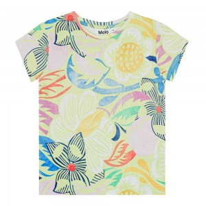 Molo Ranva Girls' T Shirts Tops Charleston Floral | ZA0000533