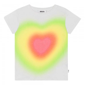 Molo Ranva Girls' T Shirts Tops Gradient Heart | ZA0000505