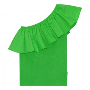 Molo Rebecca Girls' T Shirts Tops Classic Green | ZA0000514