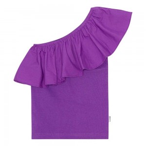 Molo Rebecca Girls' T Shirts Tops Purple Dusk | ZA0000519