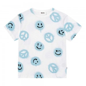 Molo Riley Boys' T Shirts Tops Easy Peacy Pool | ZA0000788