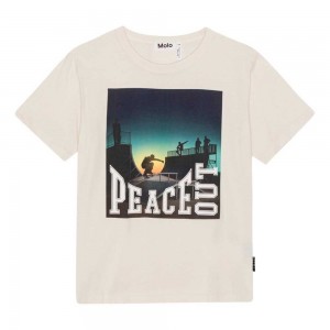 Molo Riley Boys' T Shirts Tops Peace Out Skate | ZA0000822