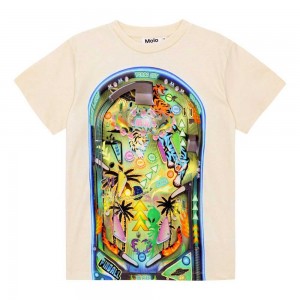 Molo Riley Boys' T Shirts Tops Pinball Light | ZA0000793