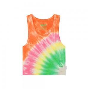 Molo Rippi Girls' T Shirts Tops Tie Dye Joy | ZA0000503