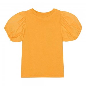 Molo Ritta Girls' T Shirts Tops Honey Gold | ZA0000512