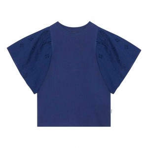 Molo Ritza Girls' T Shirts Tops Ink Blue | ZA0000578