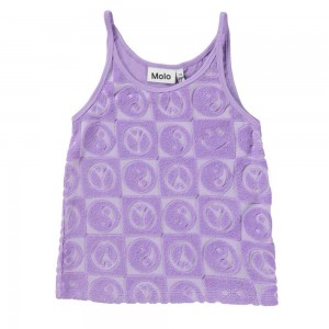 Molo Rizi Girls' T Shirts Tops Viola | ZA0000198