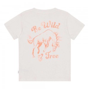 Molo Road Girls' T Shirts Tops Be Wild And Free | ZA0000539