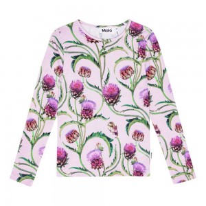 Molo Rose Girls' T Shirts Tops Artichoke Glow | ZA0000540