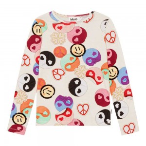 Molo Rose Girls' T Shirts Tops Yin Yang | ZA0000558