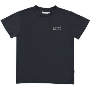 Molo Roxo Boys' T Shirts Tops Dark Navy | ZA0000864