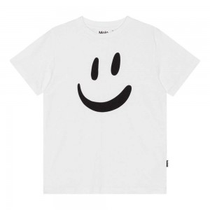 Molo Roxo Boys' T Shirts Tops White | ZA0000857