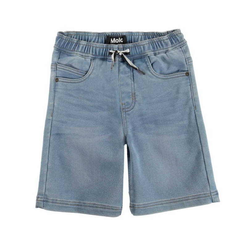 Molo Ali Boys\' Shorts Soft Denim Blue | ZA0000735