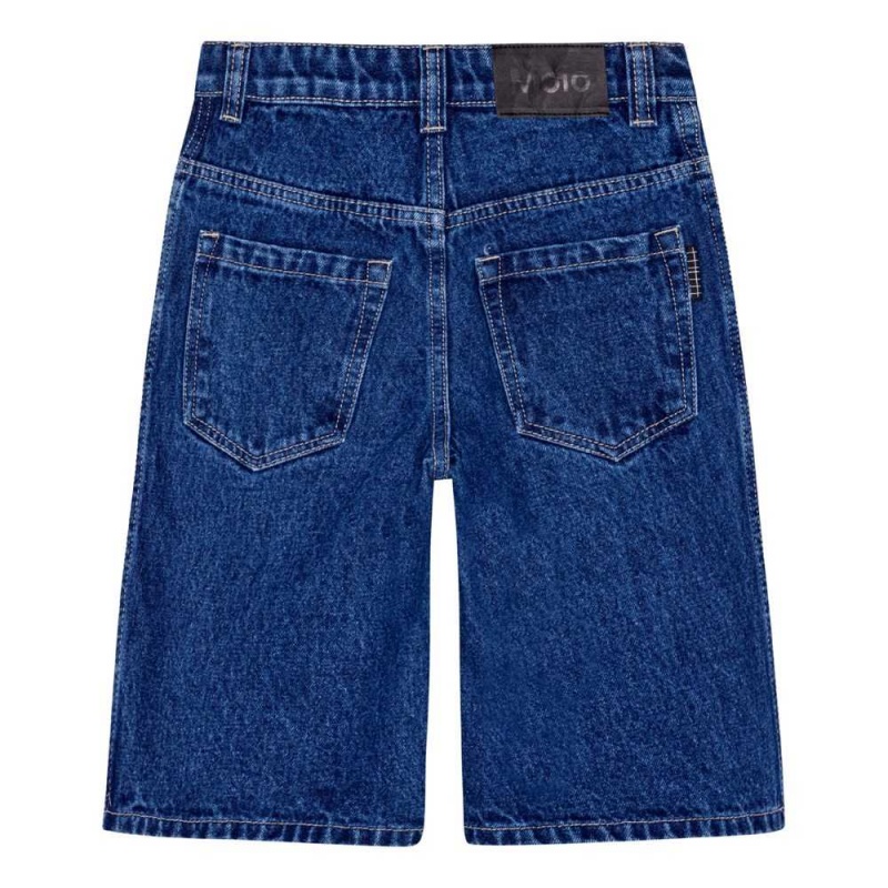 Molo Alpha Boys' Shorts Blue Denim | ZA0000732