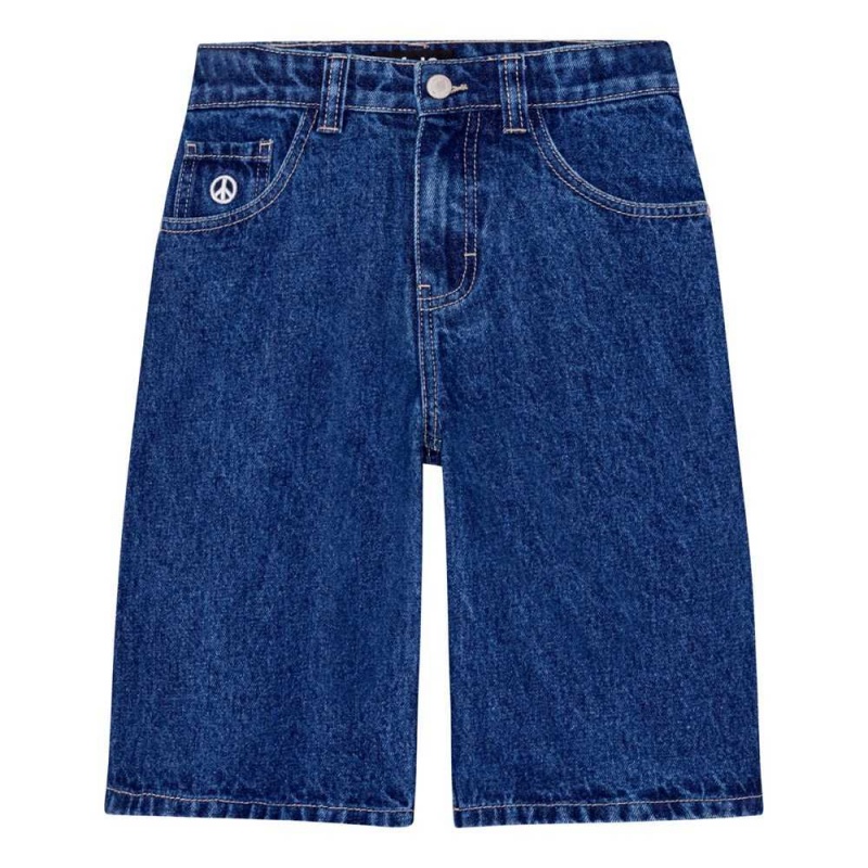 Molo Alpha Boys\' Shorts Blue Denim | ZA0000732