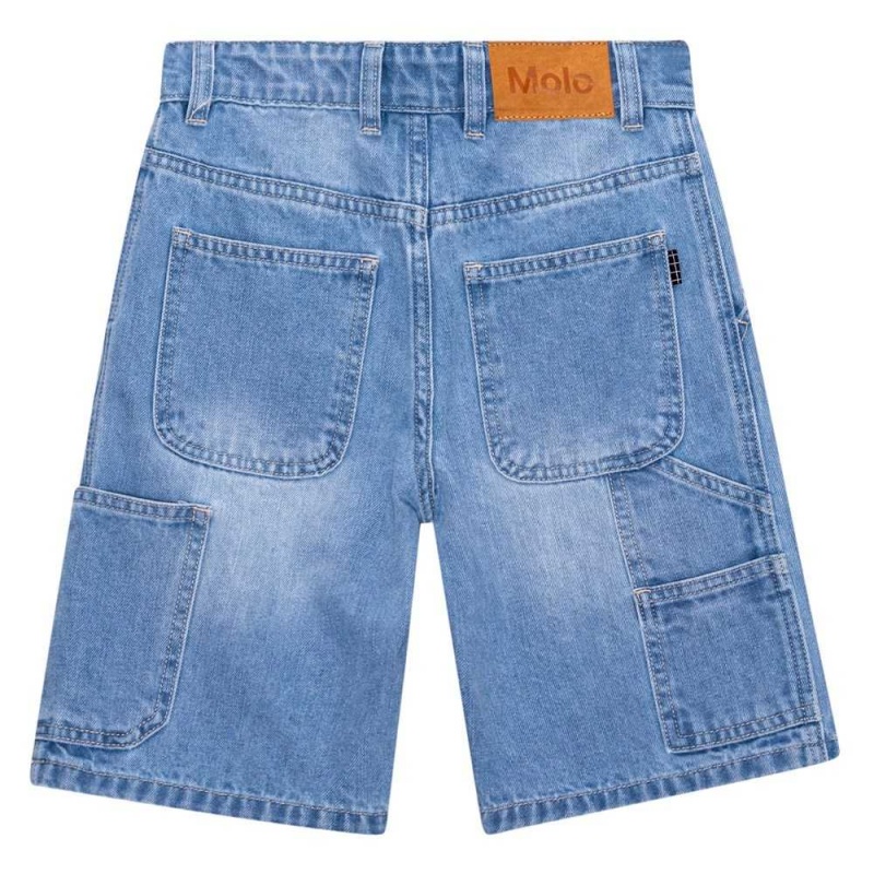 Molo Archie Boys' Shorts Lightblue Denim | ZA0000726