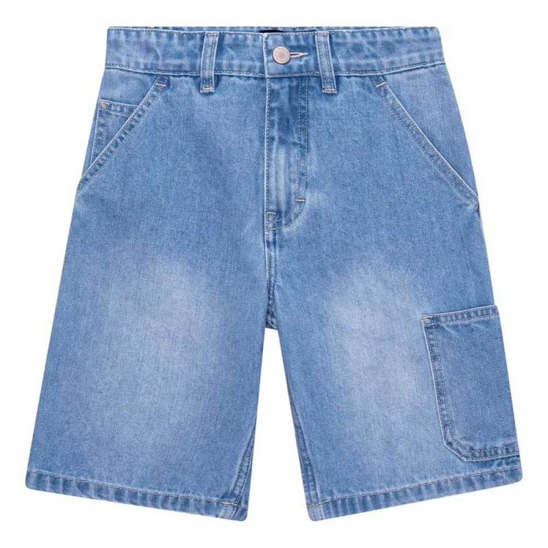 Molo Archie Boys\' Shorts Lightblue Denim | ZA0000726