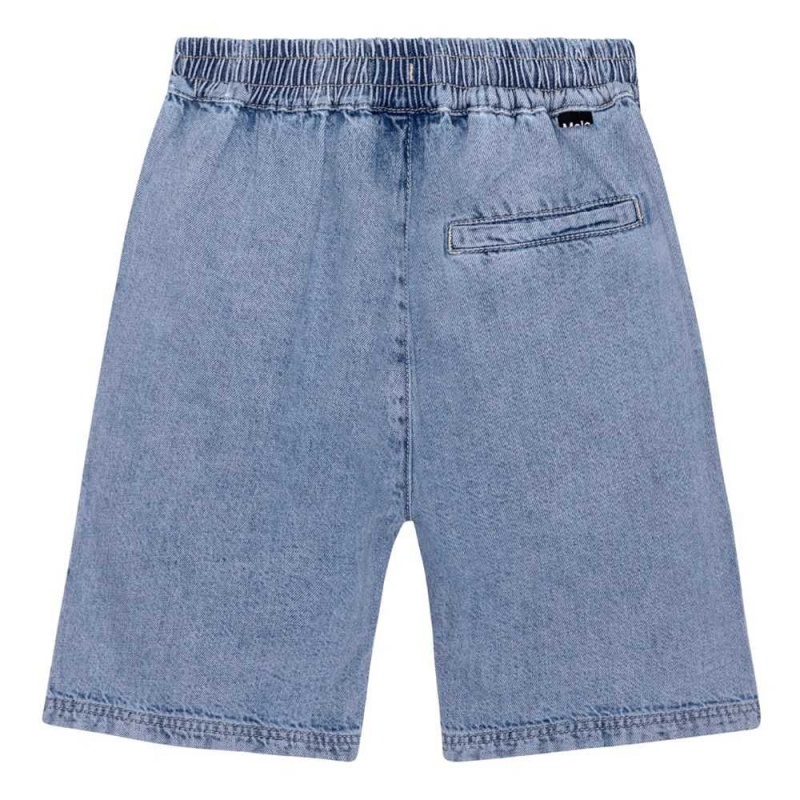 Molo Avart Boys' Shorts Bleach Denim | ZA0000700