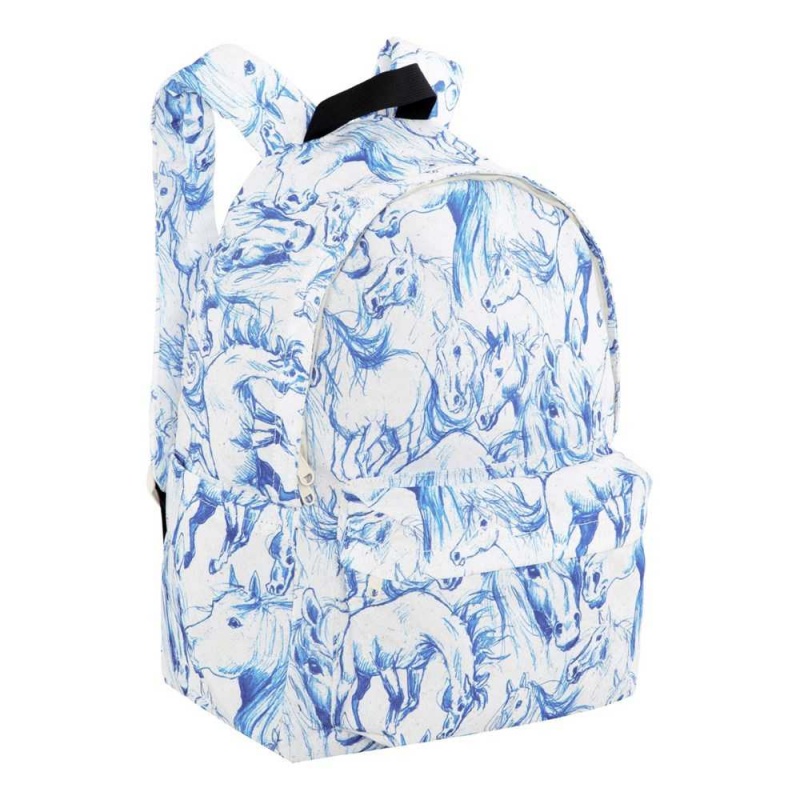 Molo Backpack Mio Bags Blue Horses | ZA0000904