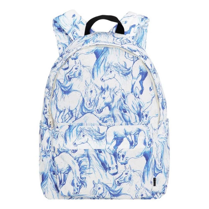 Molo Backpack Mio Bags Blue Horses | ZA0000904