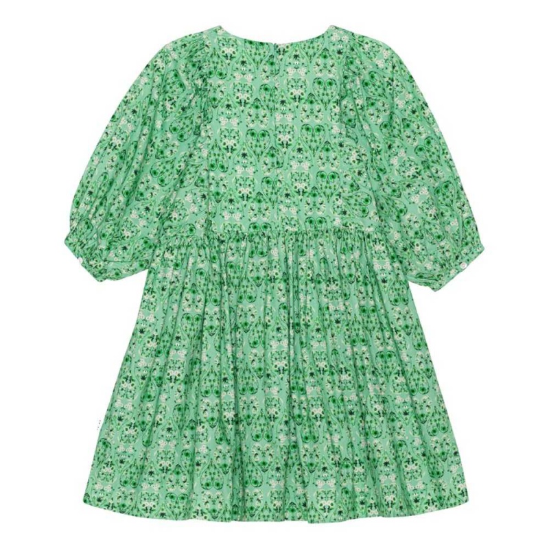 Molo Caio Girls' Dresses Notes Of Green | ZA0000256