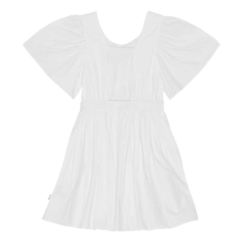 Molo Cally Girls' Dresses White | ZA0000206