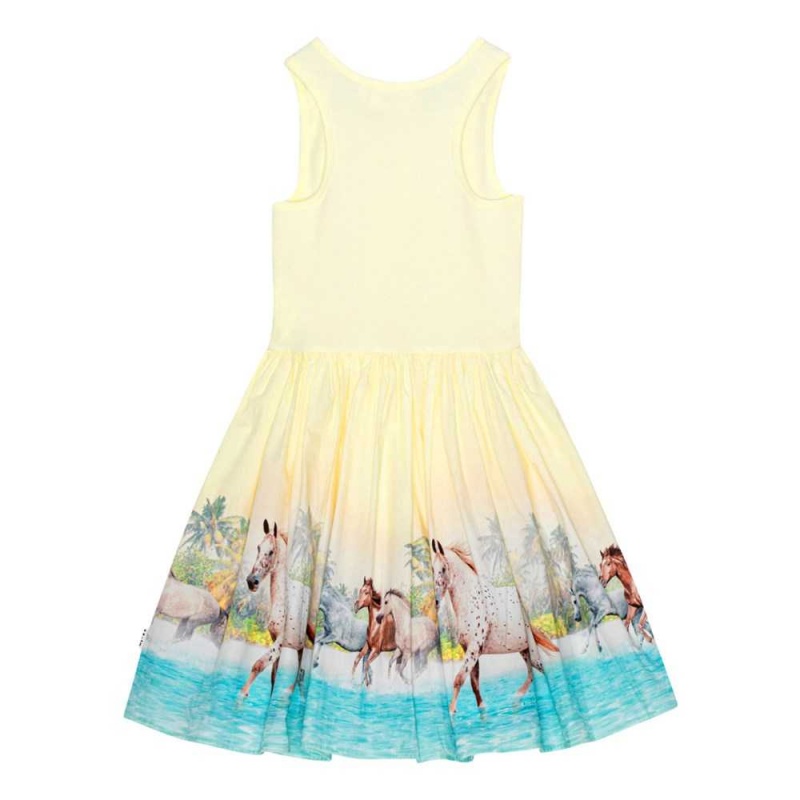 Molo Cassandra Girls' Dresses Beach Horses | ZA0000238