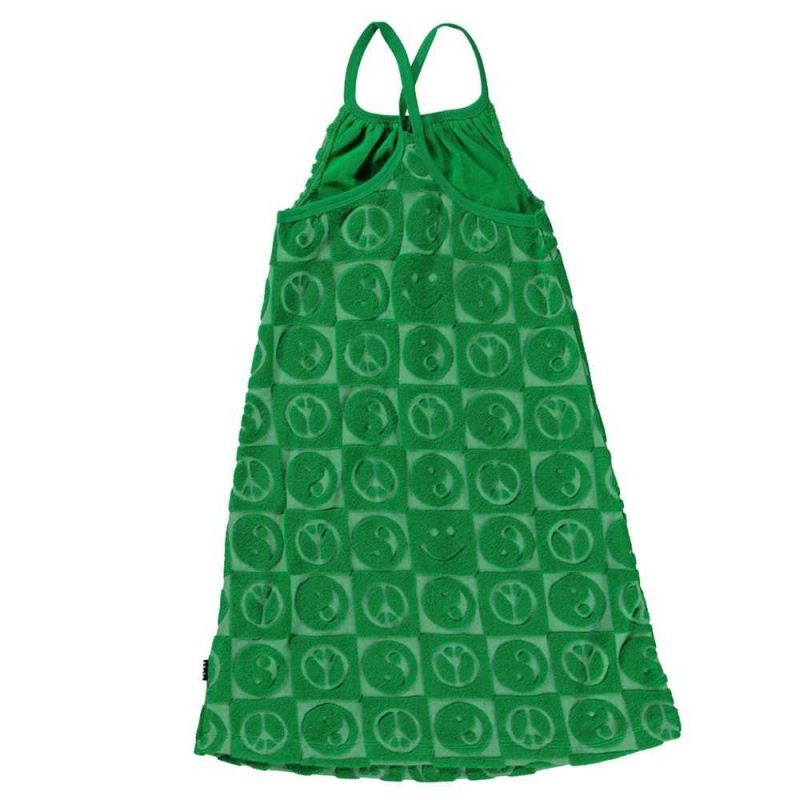 Molo Charming Girls' Dresses Bright Green | ZA0000181