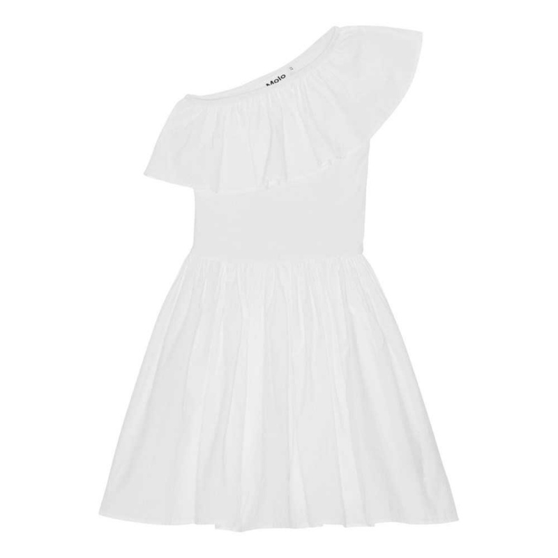 Molo Chloey Girls\' Dresses White | ZA0000211