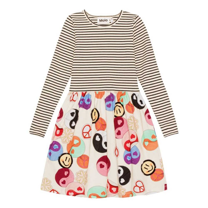 Molo Credence Girls\' Dresses Yin Yang | ZA0000269