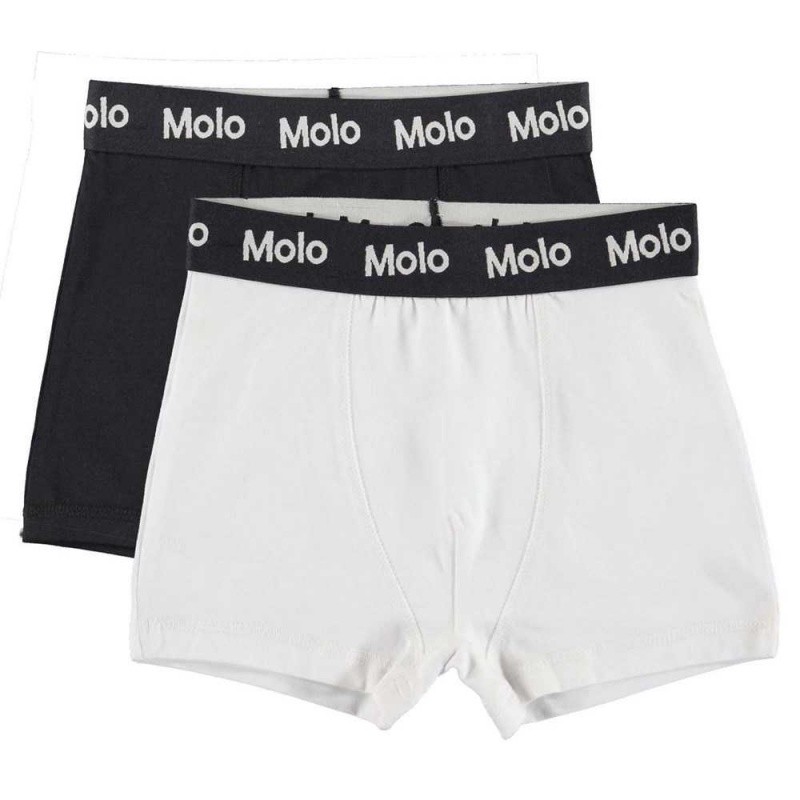 Molo Justin 2-pack Boys\' Underwear Nightwear Black White | ZA0000890