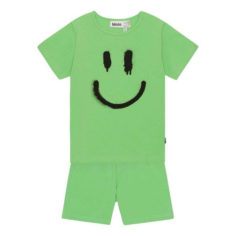 Molo Luvis Boys\' Nightwear Grass Green | ZA0000877