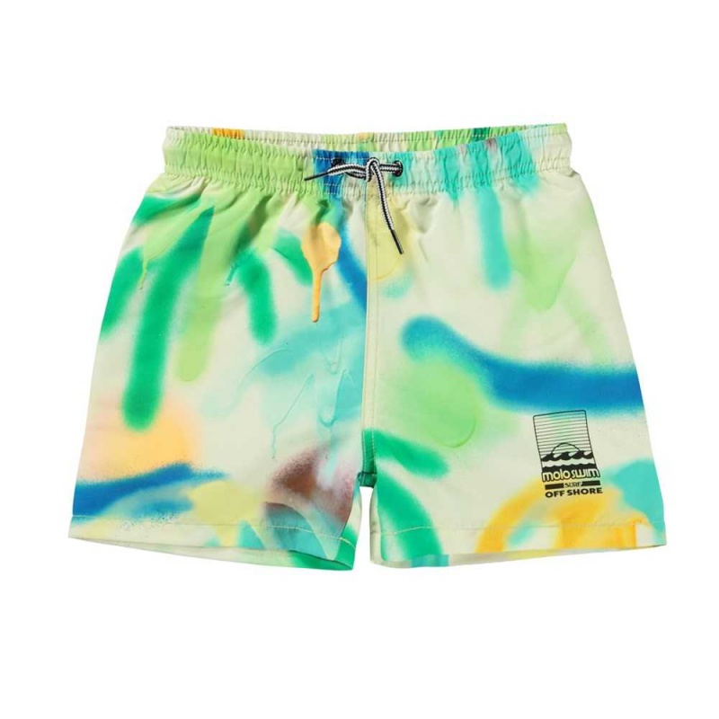 Molo Niko Swimshorts Palmtree Spray | ZA0001110