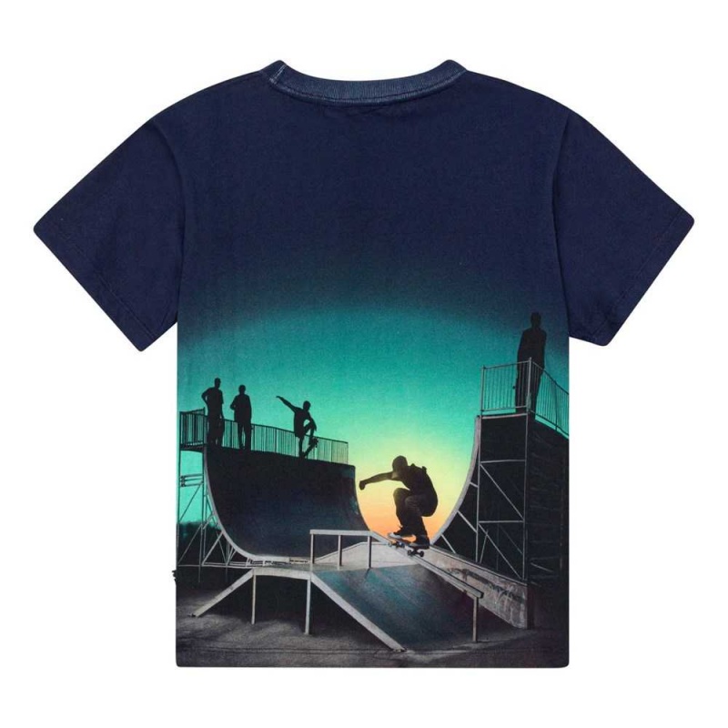 Molo Rame Boys' T Shirts Tops Halfpipe Universe | ZA0000821