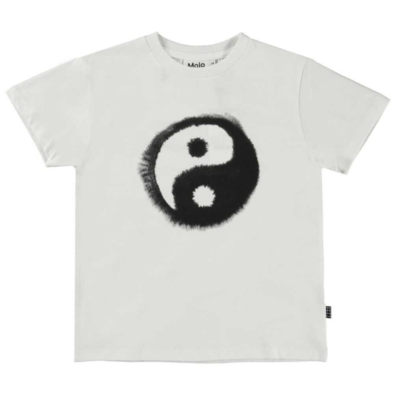 Molo Rame Boys\' T Shirts Tops Water Yin Yang | ZA0000863