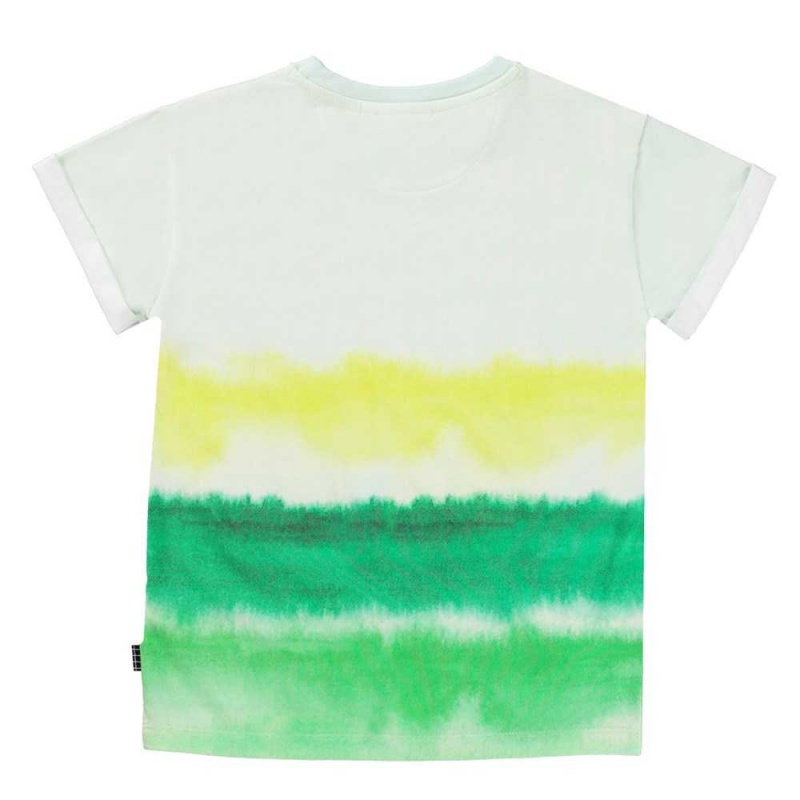 Molo Randon Boys' T Shirts Tops Aqua Green | ZA0000868