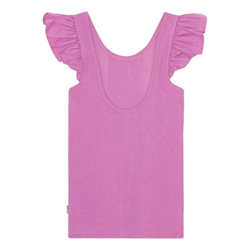 Molo Ranja Girls' T Shirts Tops Purple Pink | ZA0000535