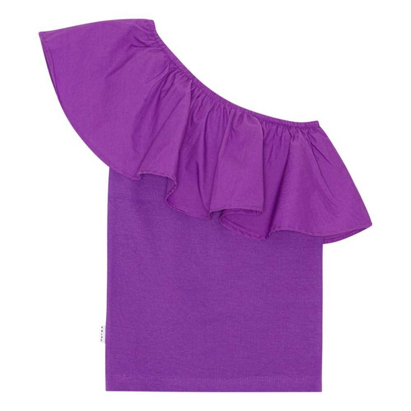 Molo Rebecca Girls' T Shirts Tops Purple Dusk | ZA0000519