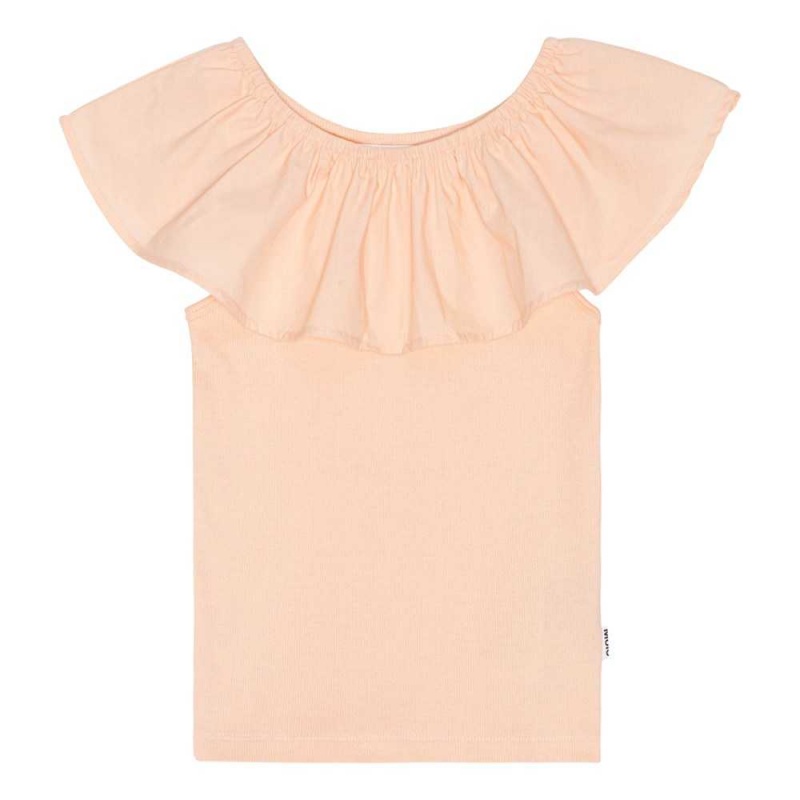 Molo Reca Girls\' T Shirts Tops Fluffy Rose | ZA0000572