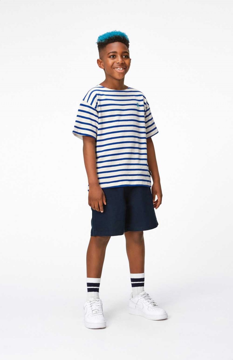 Molo Rilee Boys' T Shirts Tops Reef Stripe | ZA0000797