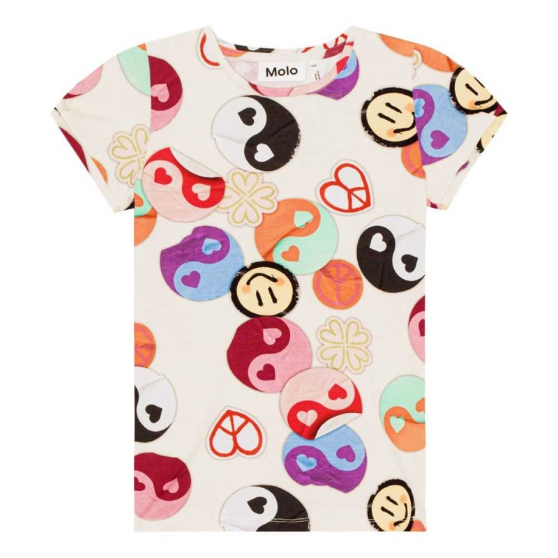 Molo Rimona Girls\' T Shirts Tops Yin Yang | ZA0000560