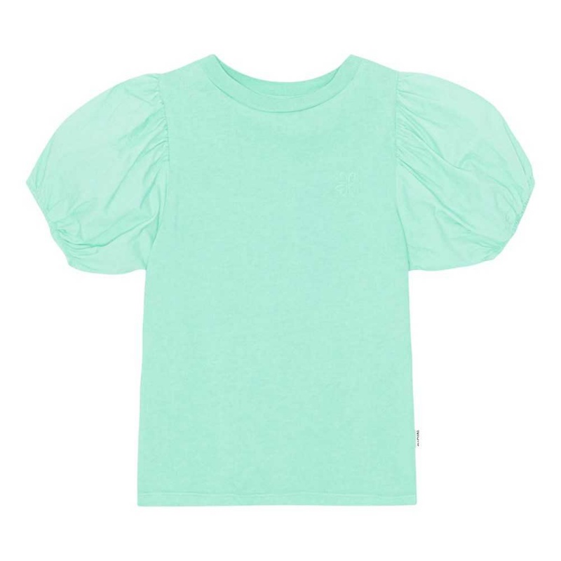 Molo Ritta Girls\' T Shirts Tops Cool Mint | ZA0000587