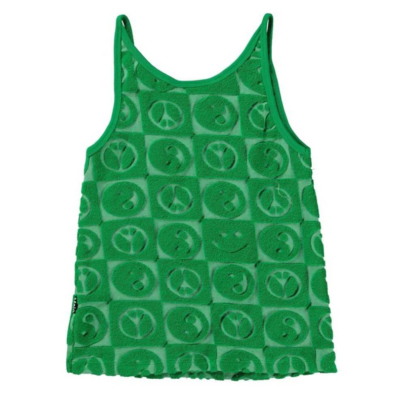 Molo Rizi Girls' T Shirts Tops Bright Green | ZA0000180