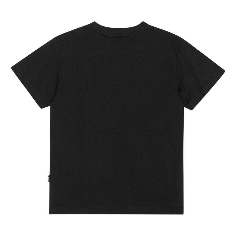 Molo Roxo Boys' T Shirts Tops Black | ZA0000858